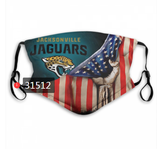 NFL 2020 Jacksonville Jaguars #74 Dust mask with filter->nfl dust mask->Sports Accessory